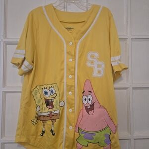 SpongeBob SquarePants Yellow Jersey Shirt